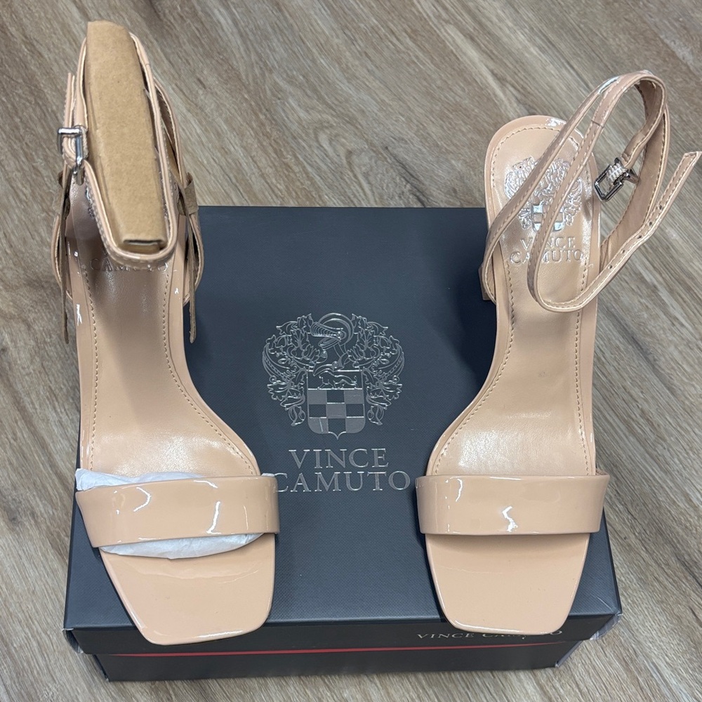 FLASH SALE - Vince Camuto Nude Patent Heels